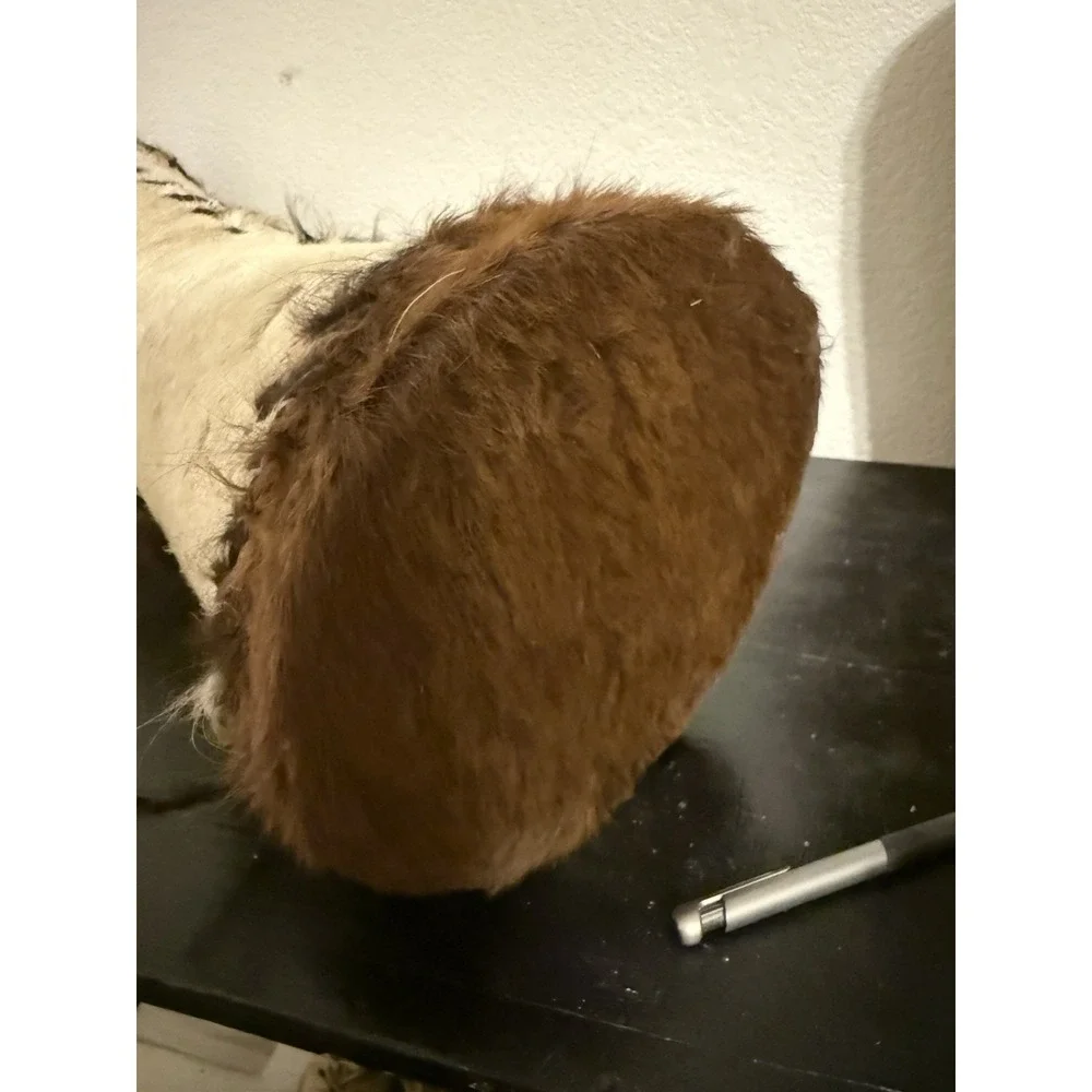 African Dual Ended‎ Congo Hand Drum Goat Fur 21
